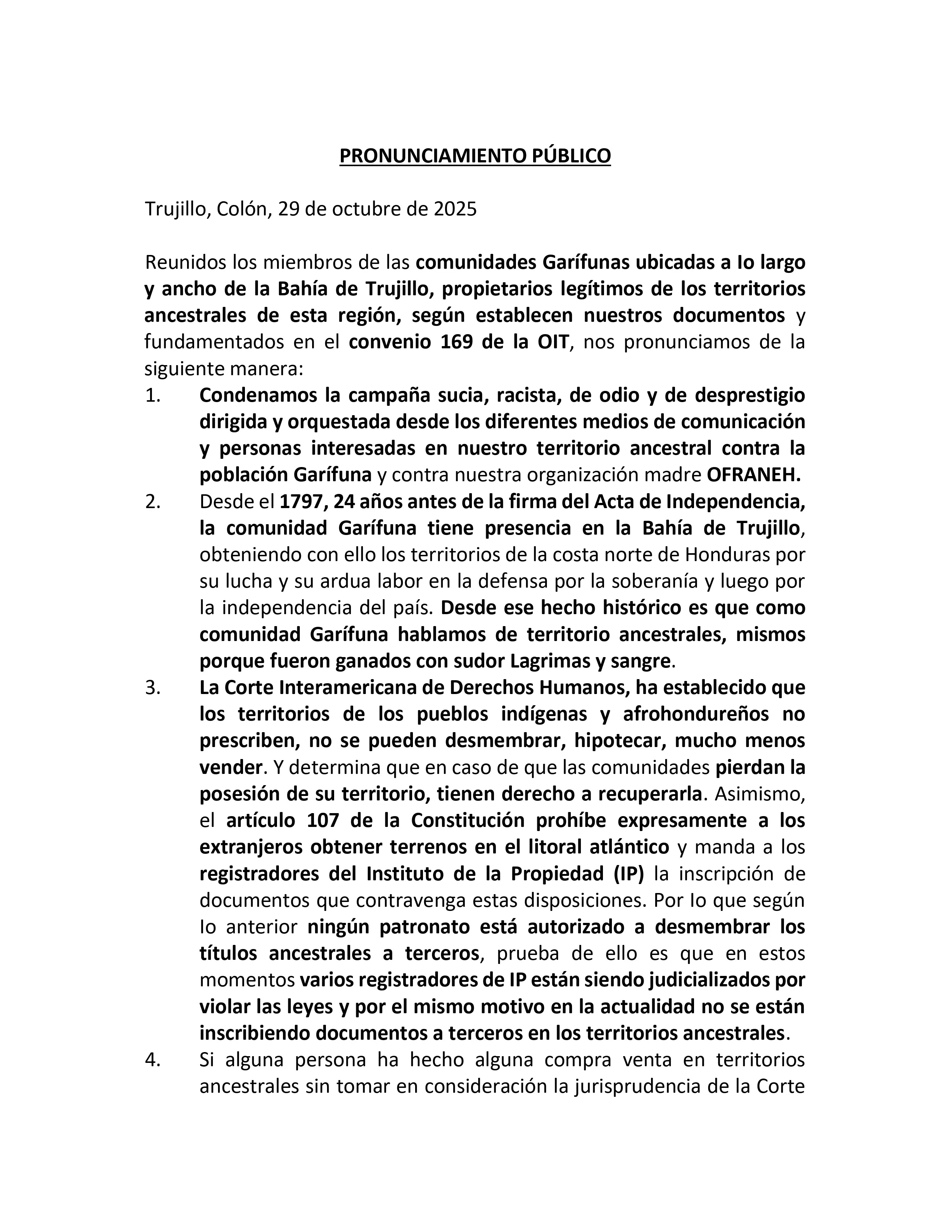 PRONUNCIAMIENTO PÚBLICO page 0001